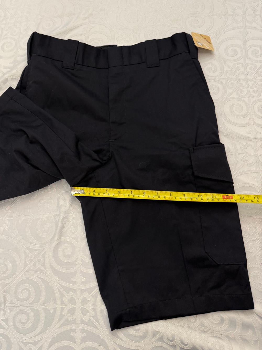 Flying Cross Uniform Navy Blue Cargo Shorts Front Flap Pockets Men 32” Waist - Picture 4 of 10
